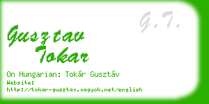 gusztav tokar business card