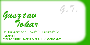 gusztav tokar business card